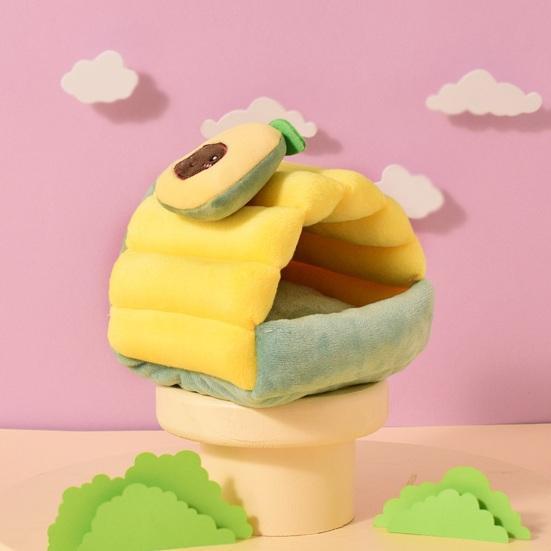 Pluszowe gniazdo dla chomika, małe legowisko dla zwierząt, przytulny domek dla królika, jaskinia dla świnek morskich, fretek, jeży, zimowy odpoczynek, kryjówka, akcesoria