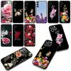 Hülle für Huawei P30 P20 P10 Mate 10 20 Pro Lite Y9A Y8S P Smart Y7 Y9 Prime Y6 Handyhülle Pfingstrose Rose Lavendel Blume