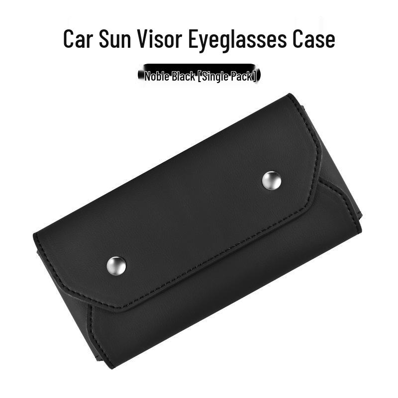 Car Visor Sunglasses Holder - Driver s Side Glasses Clip Storage Box