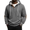 Men's Athletic Casual Pullover Hoodie, Color Pattern, Thick for Winter