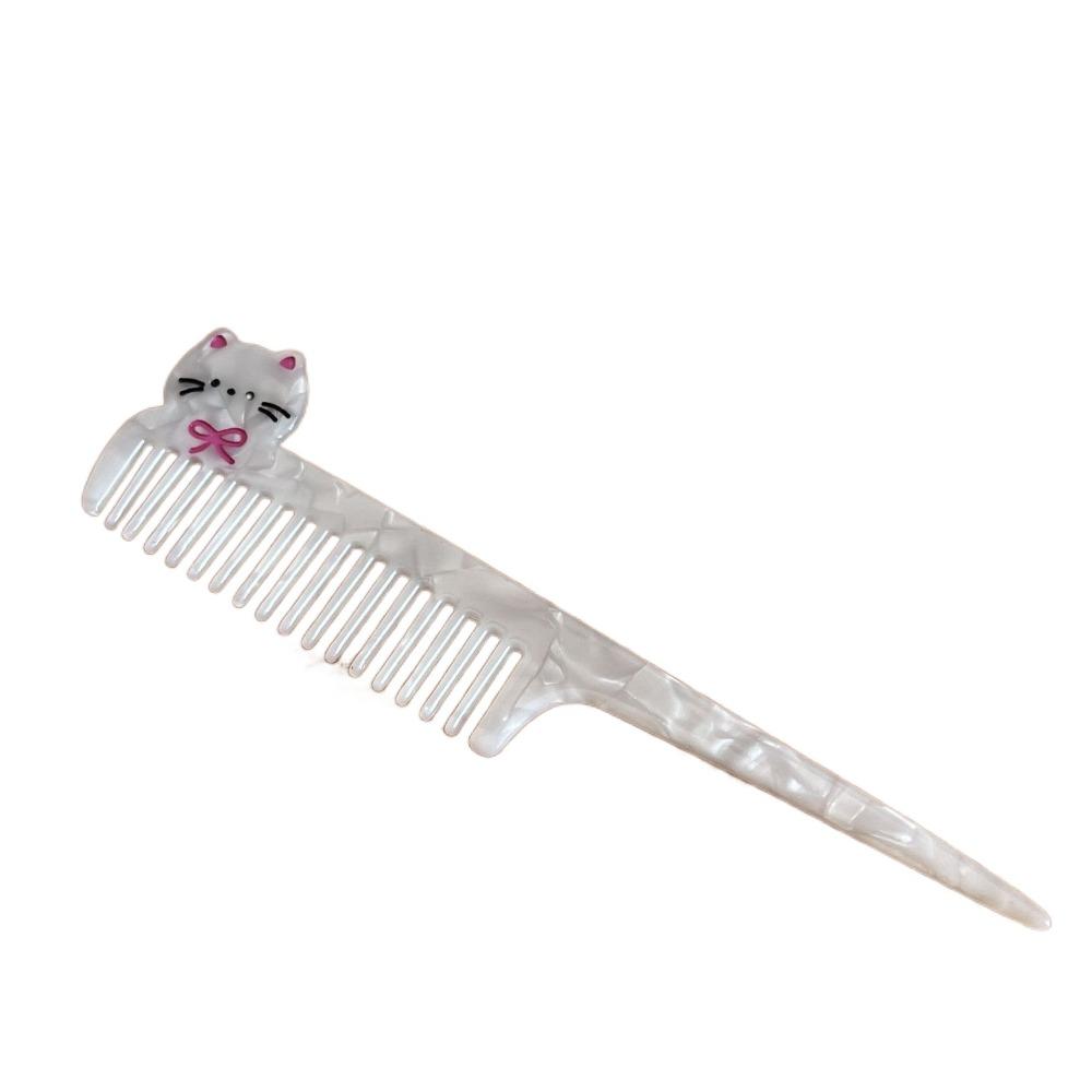 Wide Toothed Acetate Comb Fruit Design Barber Shop Comb Portable Hairdressing Comb  Women