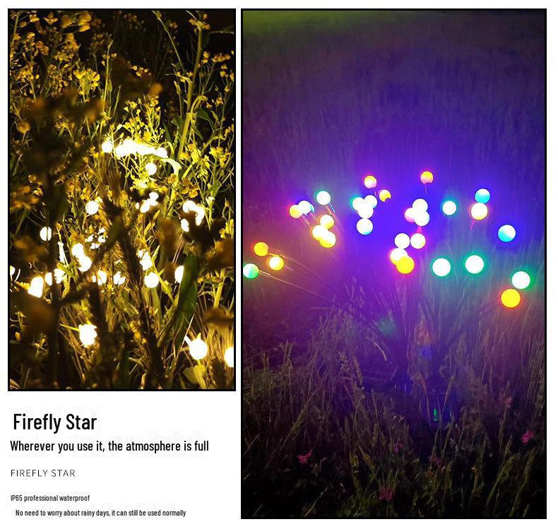 Solar Firefly Garden String Lights - Outdoor Lawn & Landscape Decoration Lighting