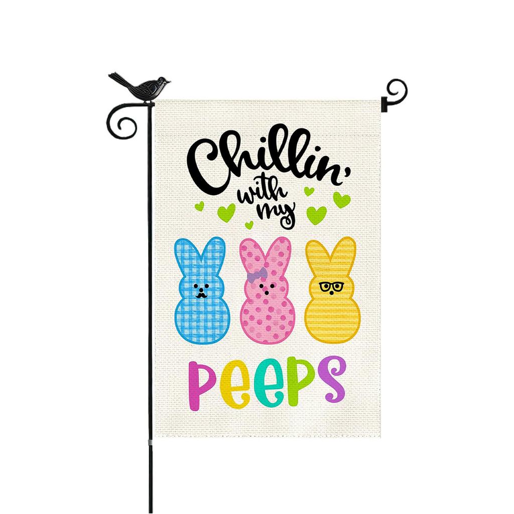 Lavender Garden Flags 12x18 Inch Double Sided Outside, Spring Flower Welcome Sign Holiday Yard Outdoor Decorations