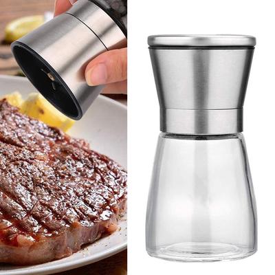 Kitchen  And Pepper Grinder 6oz Stainless Steel Mill Shakers Easy To Use