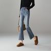 SOFSIL 2026 Spring Women's High-Waisted Cropped Flare Jeans