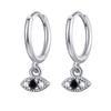CRMYA Vintage Piercing Ear CZ Zircon Cross Earring Gold Silver Filled Drop Earrings For Women Hoop Earings Jewelry Wholesale