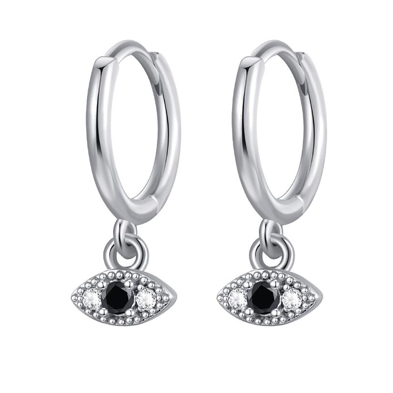 CRMYA Vintage Piercing Ear CZ Zircon Cross Earring Gold Silver Filled Drop Earrings For Women Hoop Earings Jewelry Wholesale