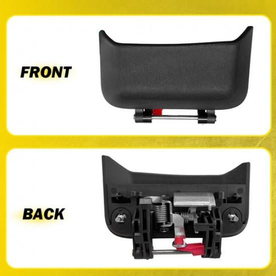 For 2007-2016 Jeep Compass Rear Driver Exterior Door Handle Black Plastic