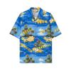Printed Cotton Poplin Bowling Shirt 694124-ZAJSR-4464