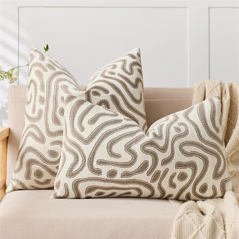 Light Luxury Ins Style Sofa Throw Pillow Living Room Cushion Backrest Model Room Pillow Bay Window Throw Pillow Cover