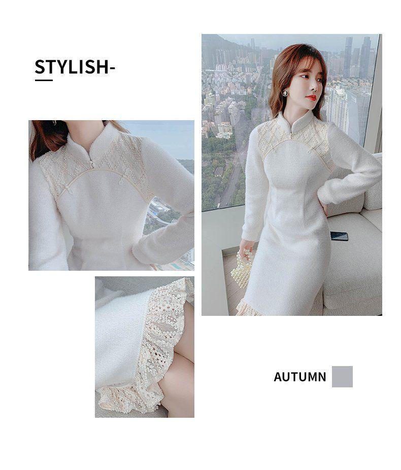 Winter 2025 Chinese-Style Petite Cheongsam: Elegant, Slimming Inner Layer Skirt