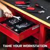 A20F-Tool Box Drawer Organizer Bins Toolbox Organizer Tray Divider Set Desktop Storage Box Black 32 Pack