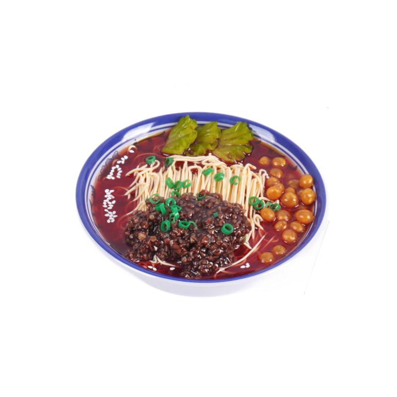 1:1 Lanzhou Lamian Fake Noodles Model - Big Bowl Beef & Seafood Display Prop