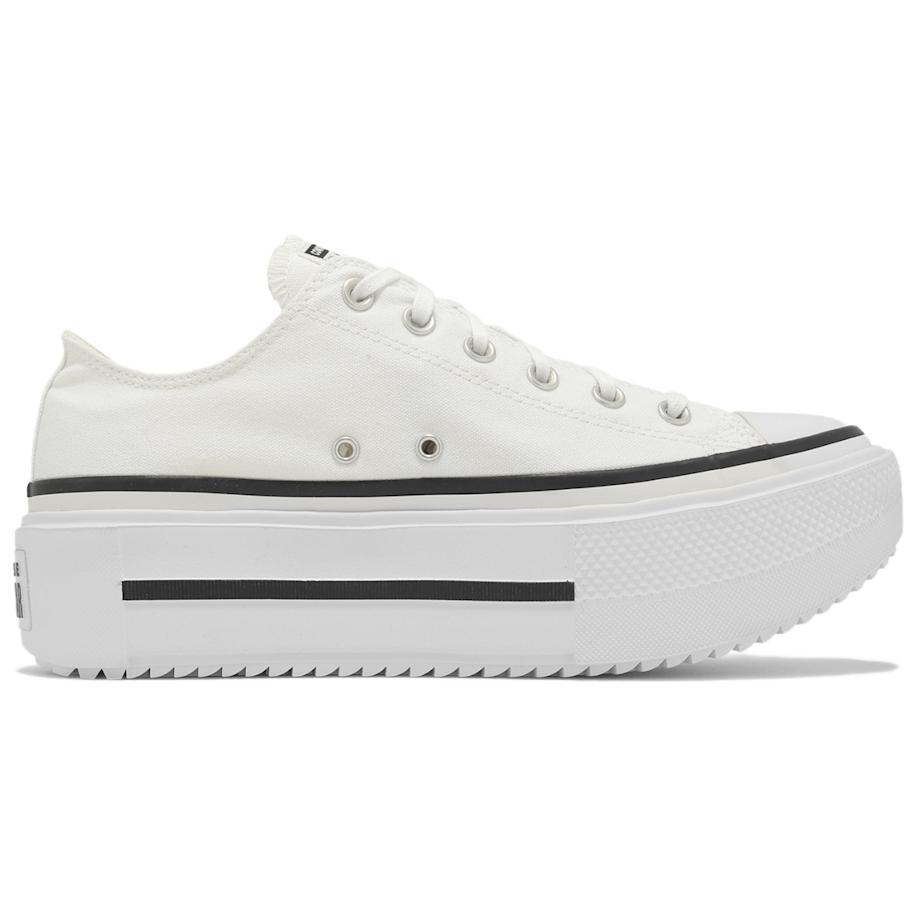 New Chuck Taylor All Star Converse Lift Double Stack Low 'White Black' A15491C