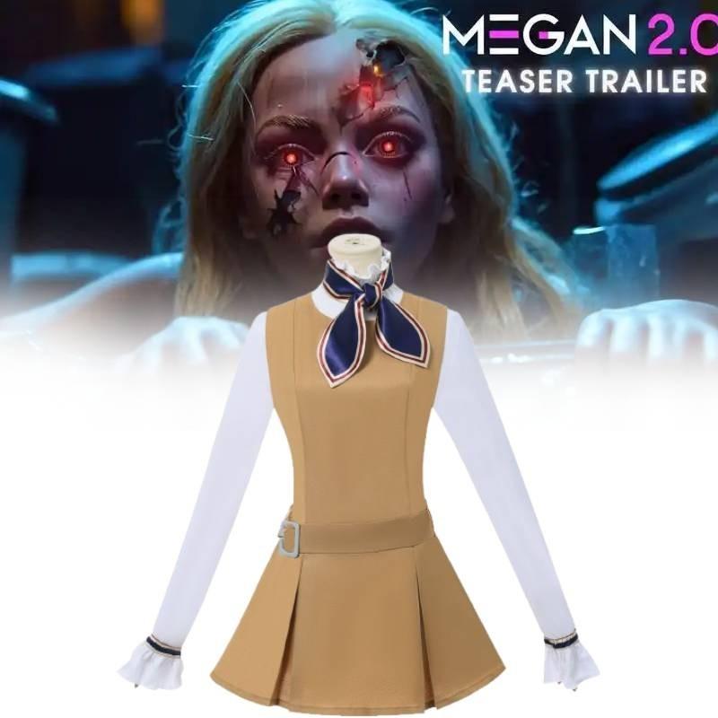 M3gan Roleplay 20 Costume Dress Cosplay Clothing Stage Performance Halloween