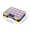 Double Side Tool Organizer Removable Dividers with 34 Compartments Small Parts Case
