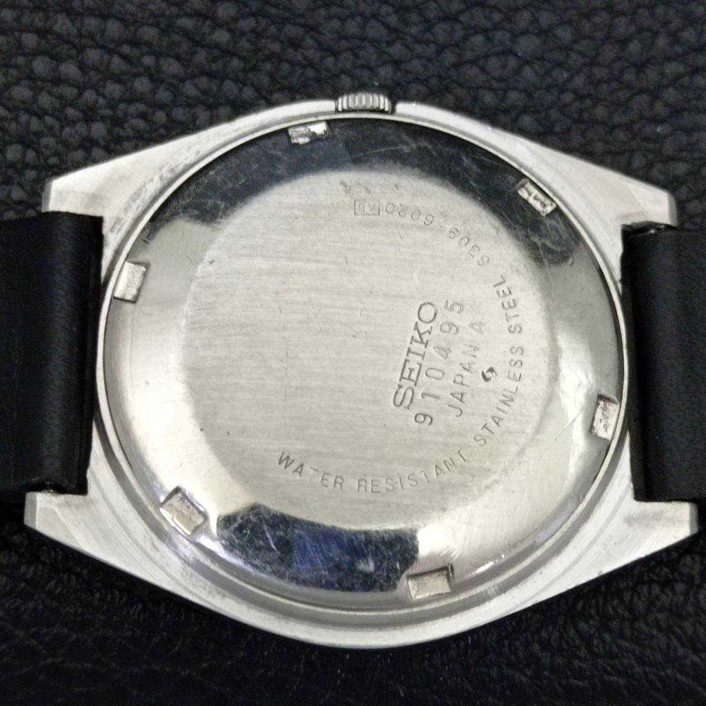 JAPAN 6309A VINTAGE SEIKO 5 AUTOMATIC MENS WHITE COLOR DIAL WATCH A701379-5