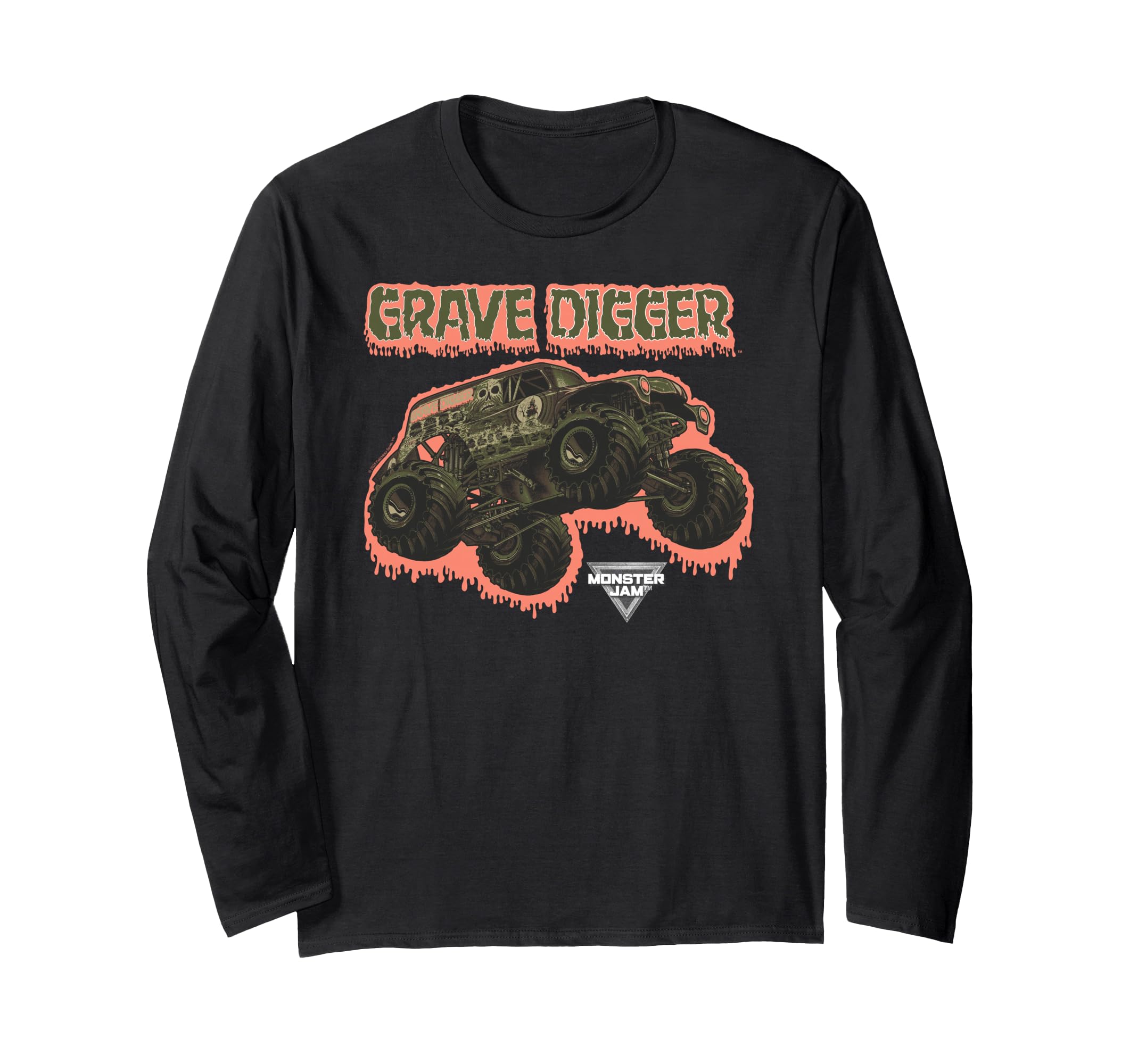 

Monster Jam Camo Grave Digger Monster Truck Motorsports Long Sleeve T-Shirt