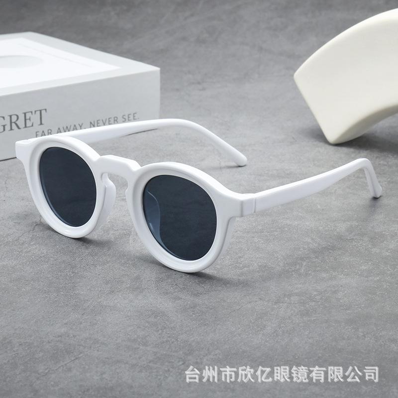 Vintage Small Frame Round Sunglasses Women Men Luxury Brand Designer Popular Punk Shades Hip Hop Sun Glasses UV400