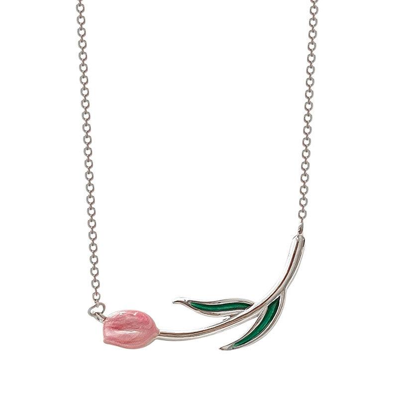 Colier Lalea Proiectat de Nișă Feminină, Lanț de Gât de Vară, Colier cu Flori, Tendință Cadou pentru Cele Mai Bune Prietene