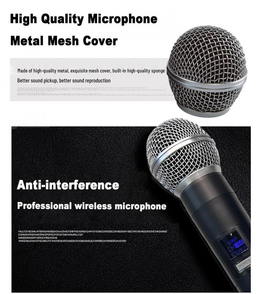 8Recordio GAW-GLXD4 Kabelloses Anti-Feedback Mikrofon Duo für Bühnen-/KTV-Auftritte
