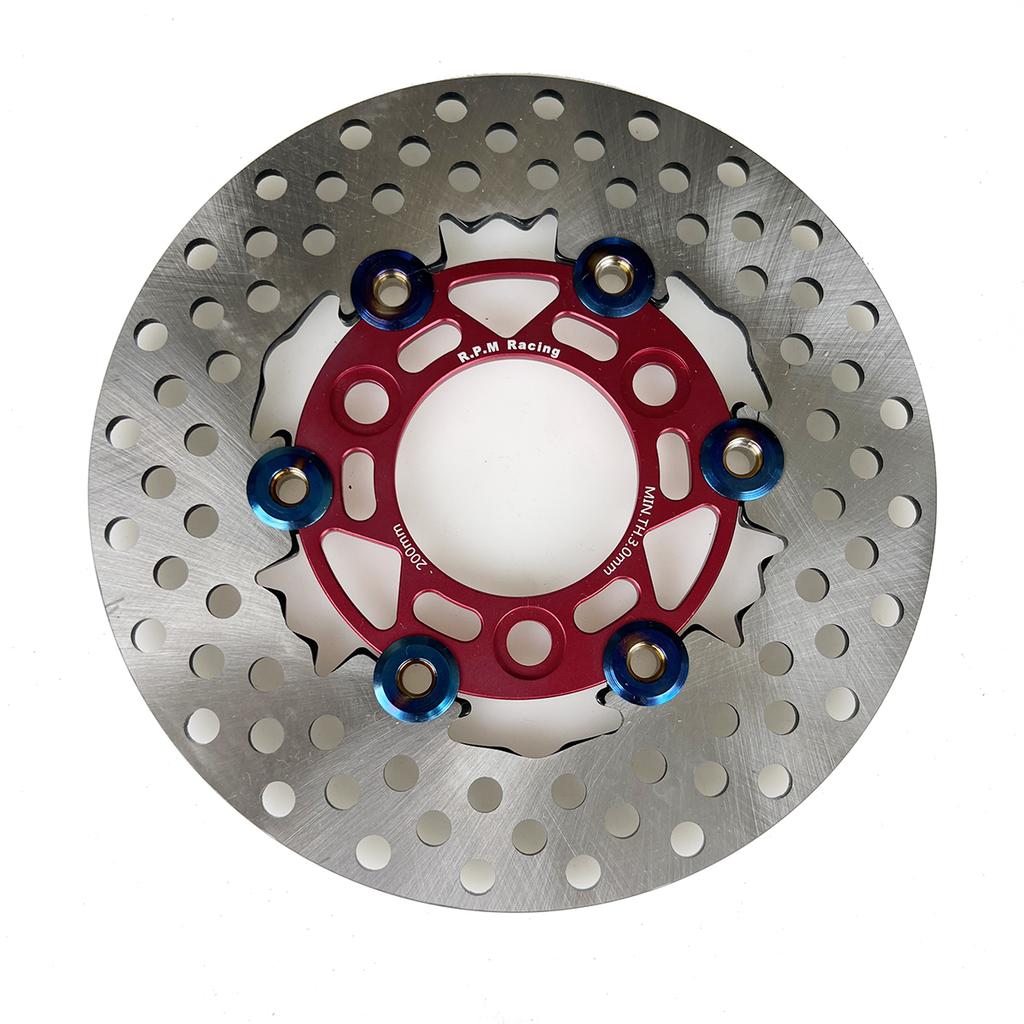 Universal 200mm motorcycle brake discs For Honda DIO AF27 AF28 AF18 ZX AF34 AF35 AF36 Floating Rapid cooling brake pads