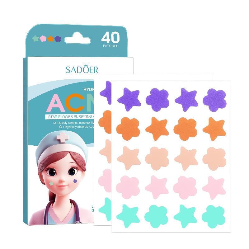 

Acne sticker 40 stickers, beautifully decorated star flower-shaped acne sticker manufacturer 40pcs