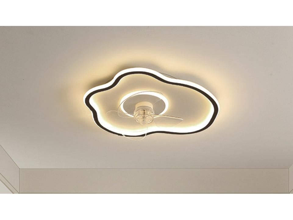 Modern Smart Ceiling Fan Light for Bedrooms, Restaurants & Children's Rooms - Cloud Design L263