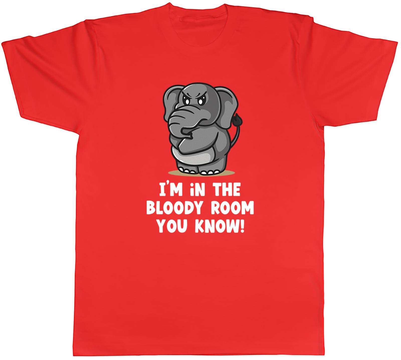 Funny Elephant Unisexs TShirt Im in the Room Grumpy Unisex Tee Gift S
