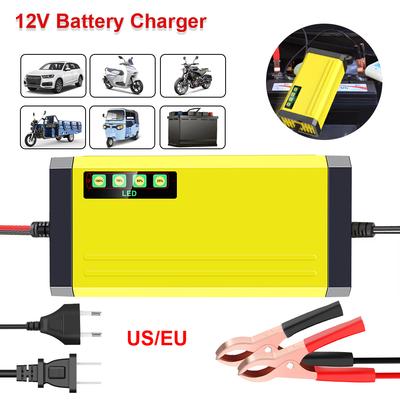 LED-Anzeige Nass-Trocken-Blei-Säure-Batterie Moto Truck Batterieladegerät 220V Power Puls Reparaturladegerät Autozubehör Autobatterieladegerät 12V 2A