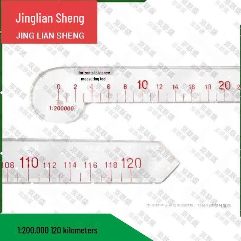 Jingliansheng Multi-Function Map Scale Ruler