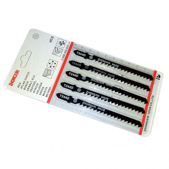 5 Pcs Alloy Steel Hacksaw Jig Saw Blade Set Cutting Tool for Wood Sheet Panels