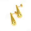 Stainless Steel Teardrop Earrings Waterproof Waterdrop Studs Earrings Jewelry for Sensitive Skin and Daily Adornment