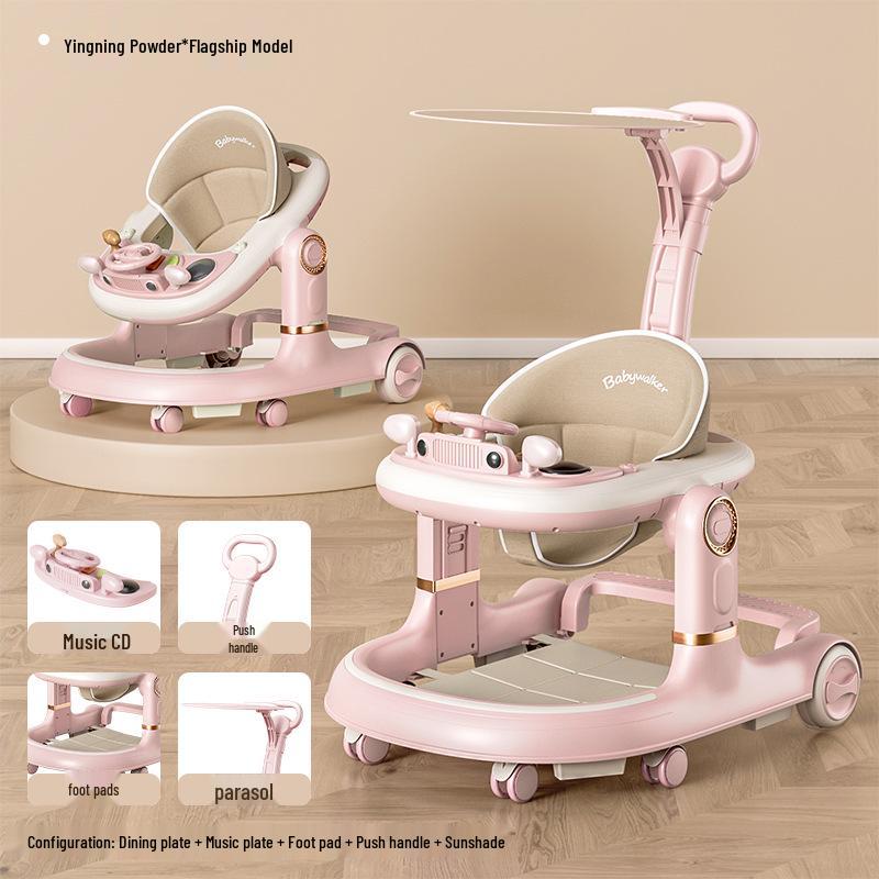 Two-in-One Baby Walker & Learning Push Car for Boys and Girls - Non-Slip, Anti-Tip Design