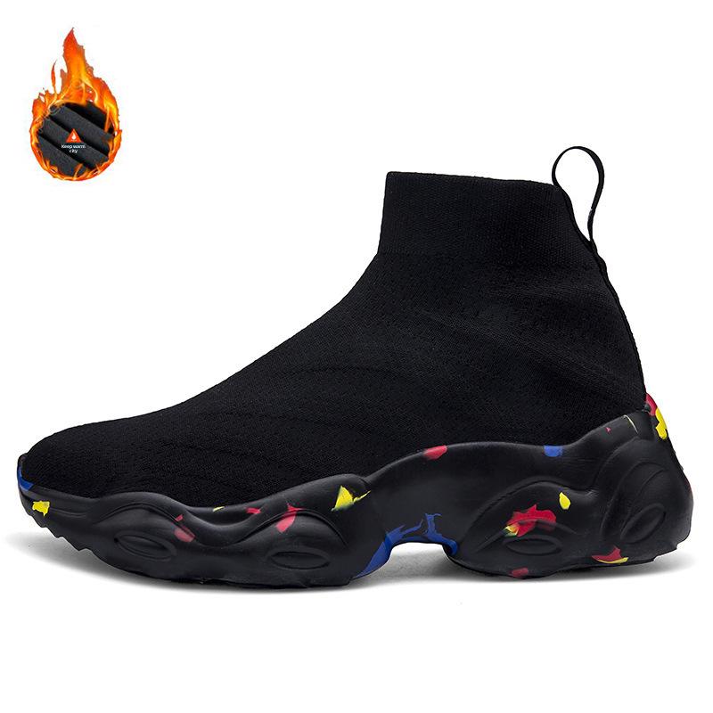 

Женские весенне-летние высокие повседневные кроссовки-носки, больших размеров, унисекс, спортивные кроссовки для пап 37