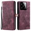 Style 016 For Xiaomi 15 Case Skin Feel Totem Imprinted Wallet Leather Phone Cover