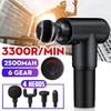 6 Gears 4 Heads 3300r/min  Therapy Massage Guns Muscle Massager Pain Sport Massage Machine Relax Body Slimming Relief