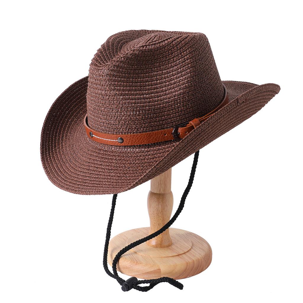 Καλοκαιρινό Καουμπόικο Ψάθινο Καπέλο για Γυναίκες Άνδρες Εξωτερικού Χώρου Αναδιπλούμενο Ταξιδιού Προστασία UV Καπέλο Παραλίας Καπέλα Παναμά Τζαζ