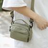 Women Nylon Small Handbag Men Waterproof Lightweight Shoulder Bag Solid Color Crossbody Mobile Phone Bag