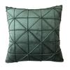 Single Pillow Pillowcase Without 45x45cm Core Dutch Velvet Solid Color Backrest With 3d Line Pleated Beige Grid Sofa Cushion And Pillowcase