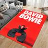 Red Carpet with David Bowie Design suitable as a non-slip mat for the living room or bedroom sofa