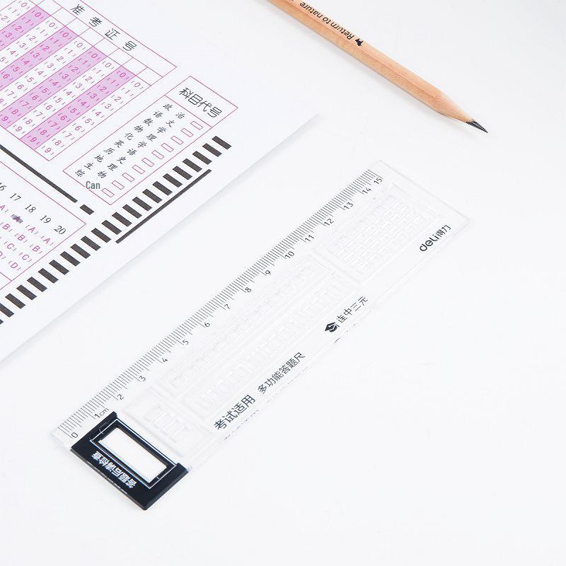 Transparent Multi-Function Caliper Ruler for Students