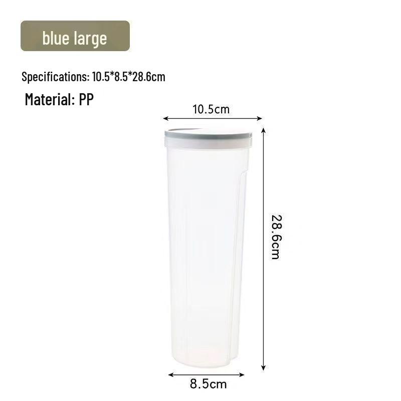 Rotating Noodle and Pasta Storage Container - Large Capacity, Sealed, Transparent Jar with Lid for Kitchen.