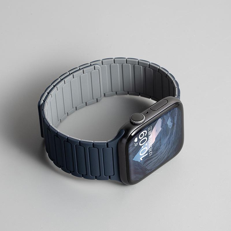 Jingyi Silicone Strap for Apple Watch S7/S8/S9/S11 and iWatch10 with Magnetic Closure