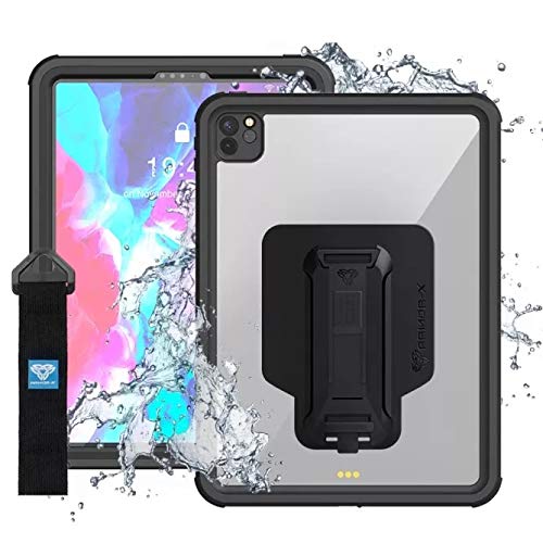

Armor-x MXS-A13S iPad Pro 12.9 (4th Generation) - Waterproof Protective Case with New Adapter and Hand Strap [Black]