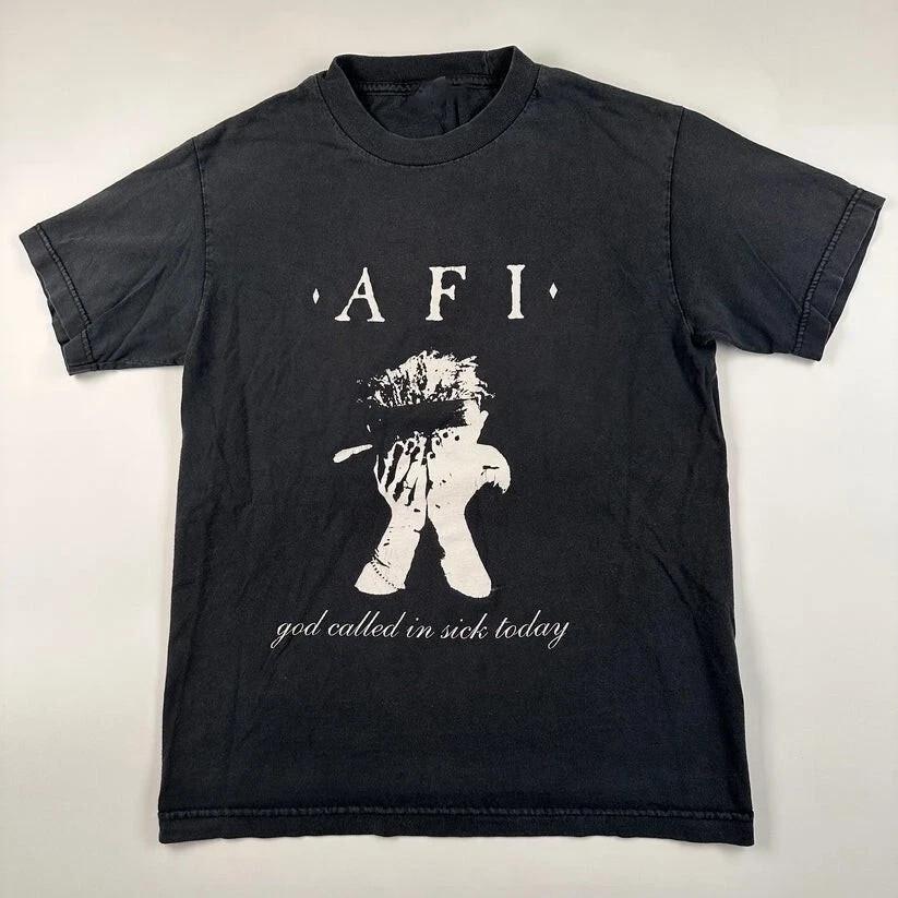 AFI God Called In Sick Today short sleeve classic black color shirt HD580 Unisex T-Shirt M