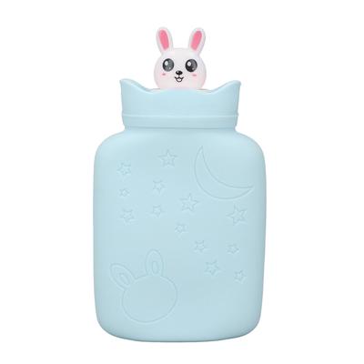 Borsa dell'acqua calda in silicone sicura design carino riscaldabile a microonde borraccia calda portatile