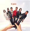 1-6 Stück Stil Michael Jackson Cosplay Requisite Puppe Plüsch Stofftier Figuren Puppen Zimmerdekoration Abstrakt Gelenkbeweglichkeit Requisiten Geschenk