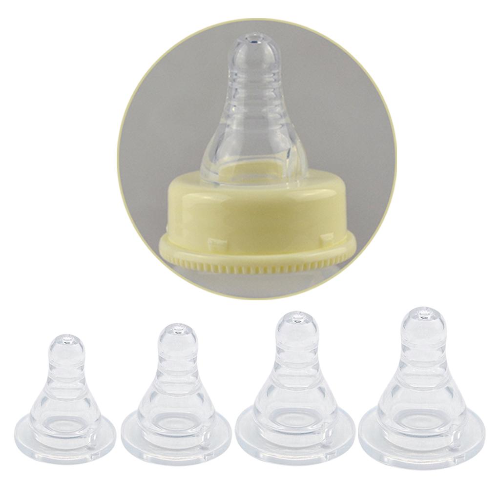 Baby Newborn Feeding Bottle Replacement Silicone Nipple Clear 03M