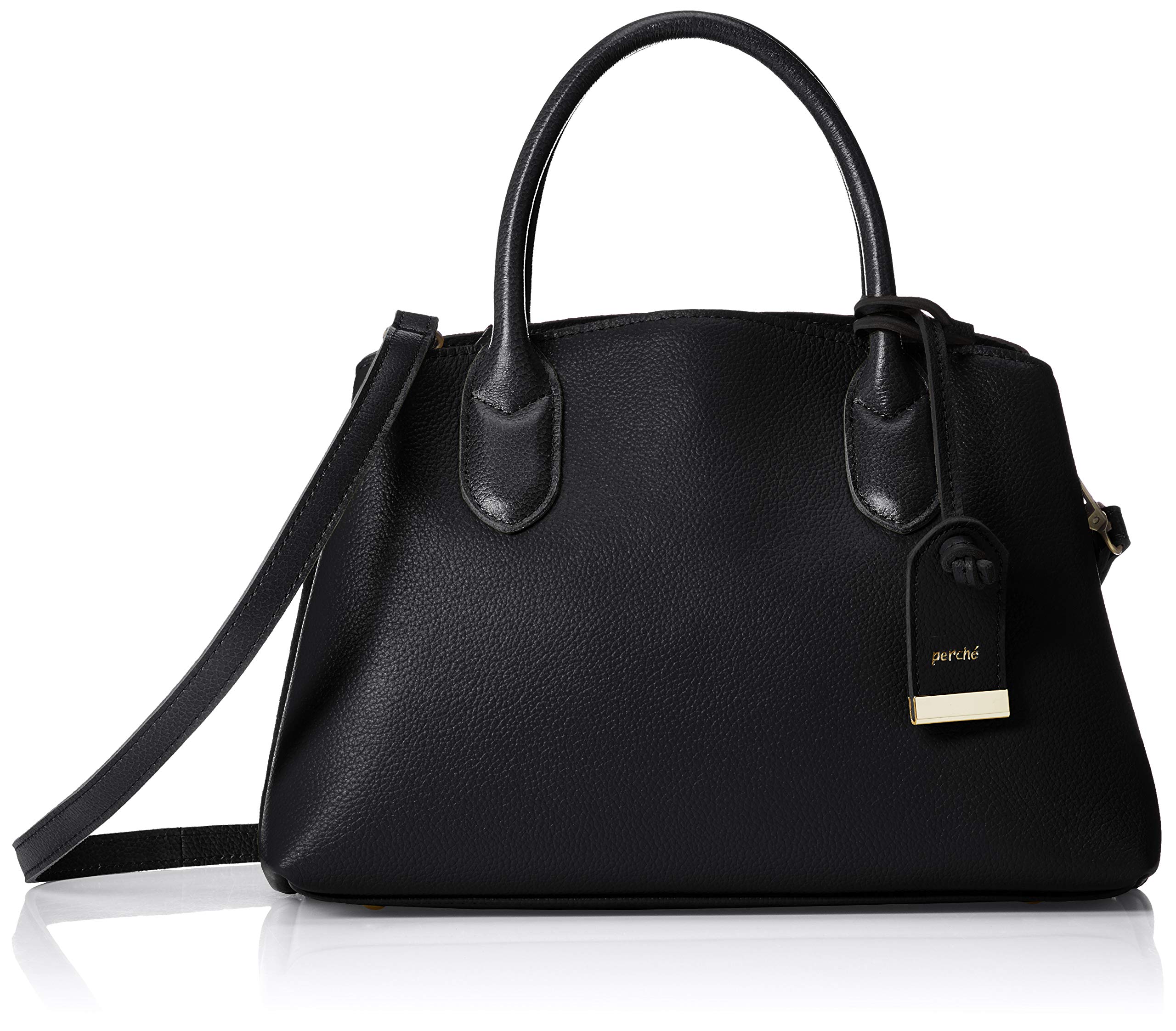 

Goat Leather Utility Tote Bag S Shoulder Bag Neat BK [Perke] 2-way 08-00-07462 Women s